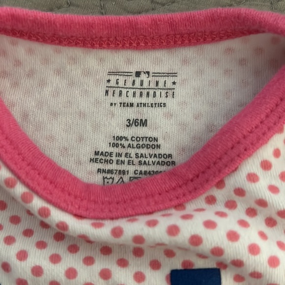 Girl’s I 💙 LA Dodgers One Piece Onesie 3/6M - Picture 2 of 3